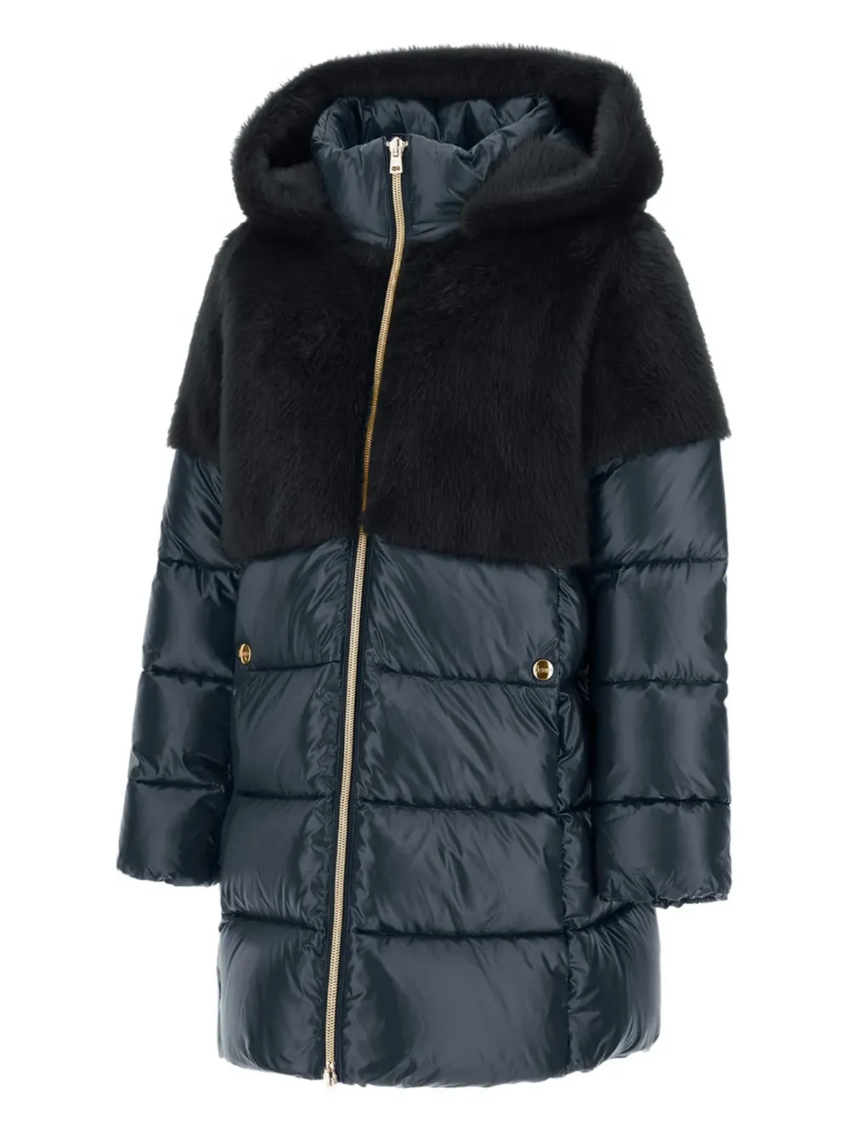 Herno Kids ジップファスナー付きコート - 画像4
