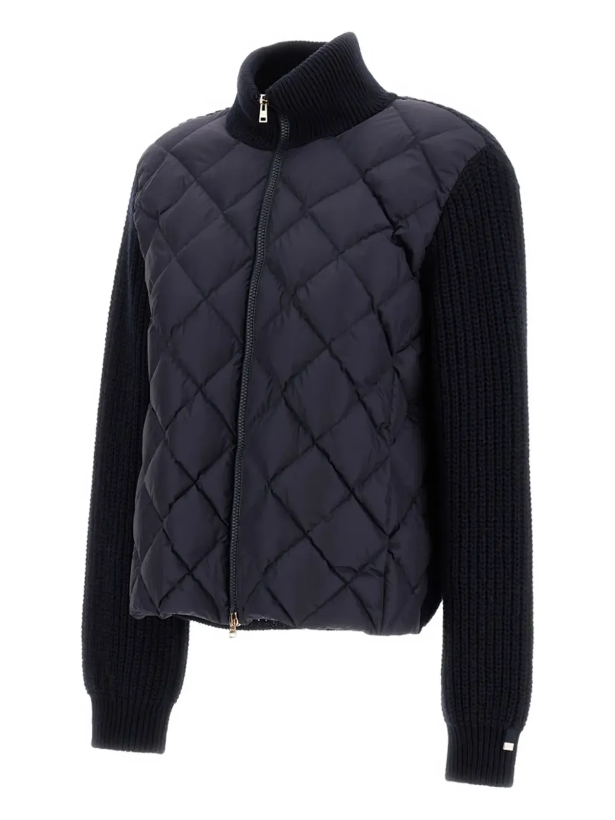 Herno quilted panelled cardigan - Blue - 画像5