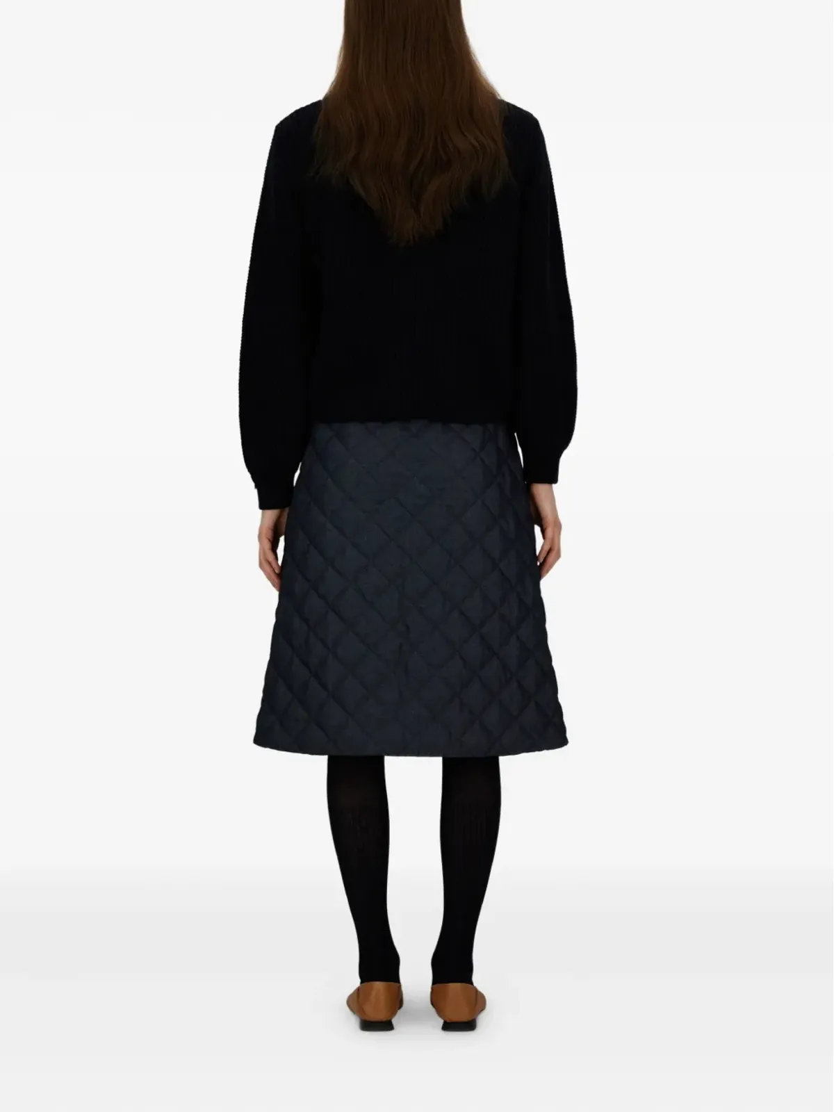 Herno quilted panelled cardigan - Blue - 画像3