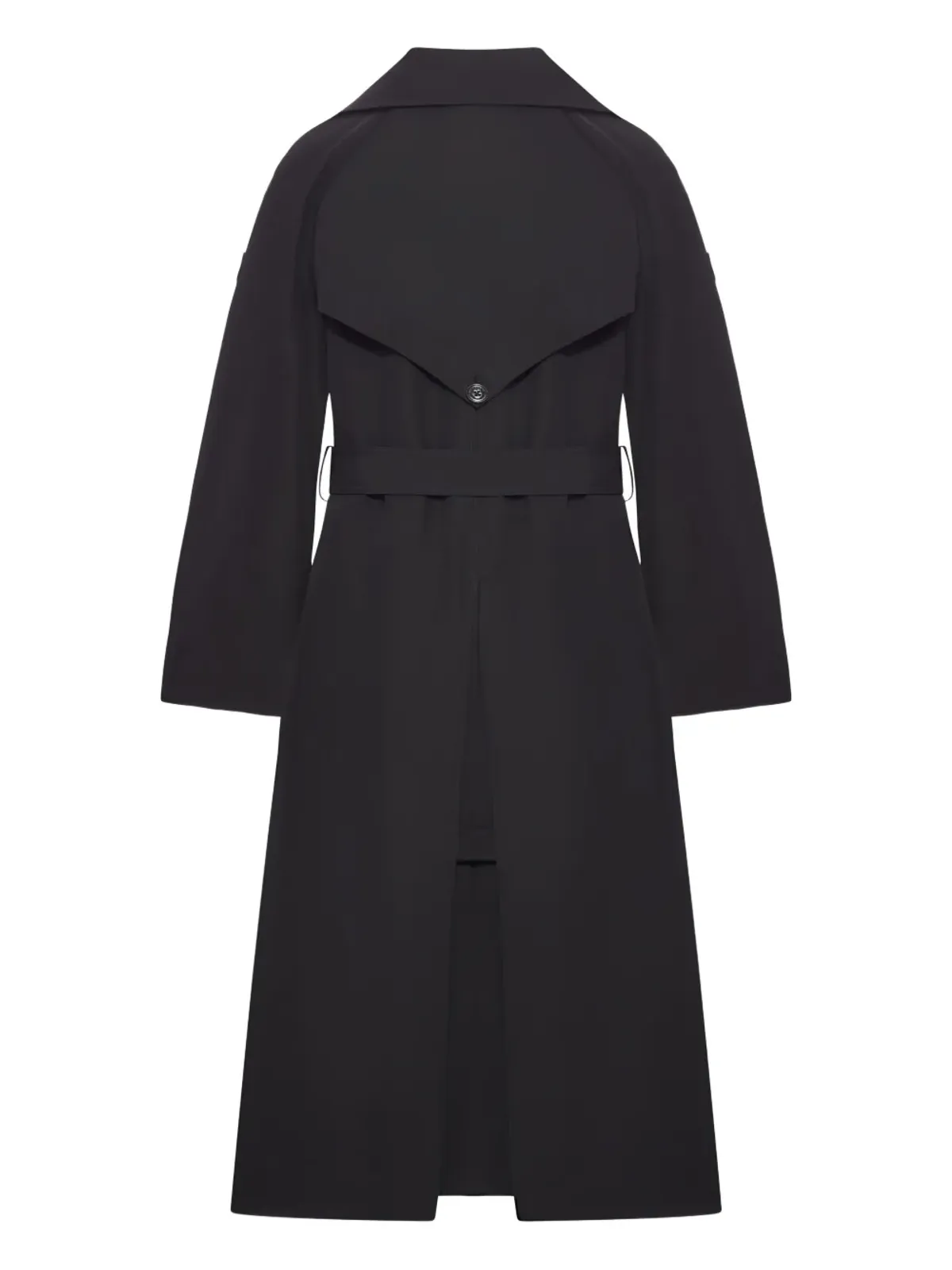 Moncler x EE72 by Edward Enninful ベルト付きダブルブレストコート（ブラック） - 画像2
