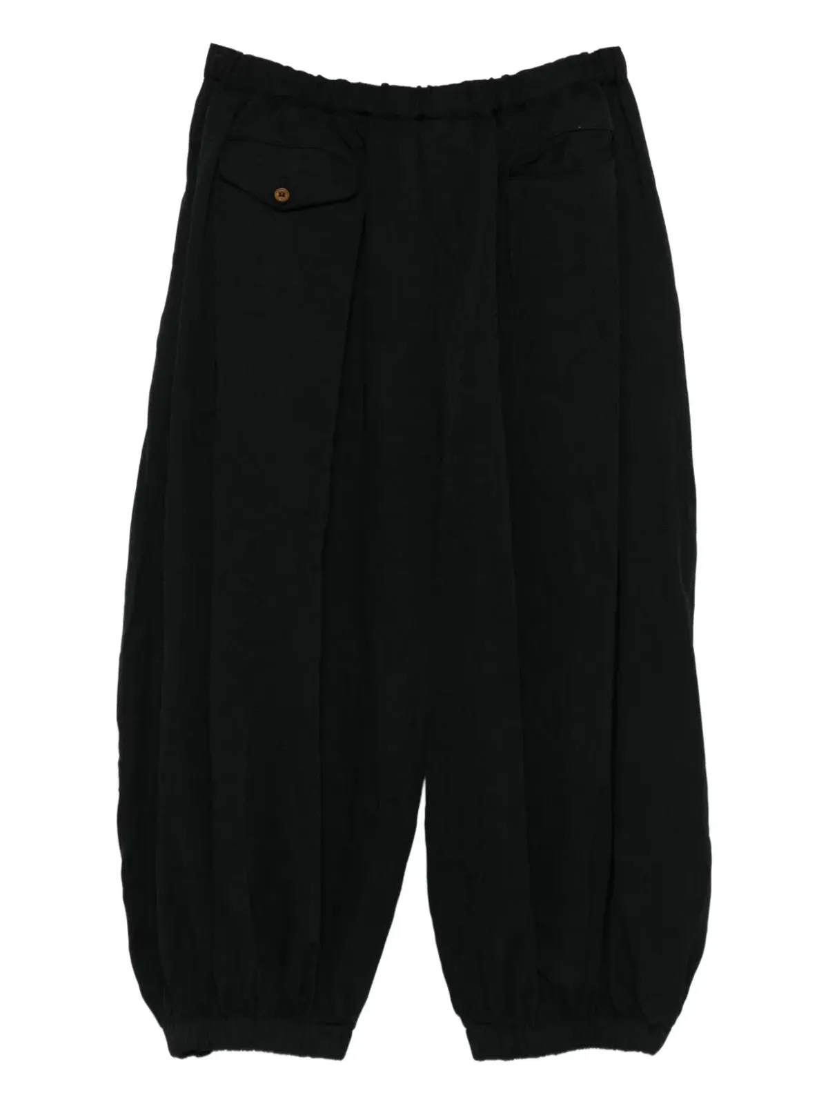 Black Comme Des Garçons プリーツディテールパンツ - 画像2