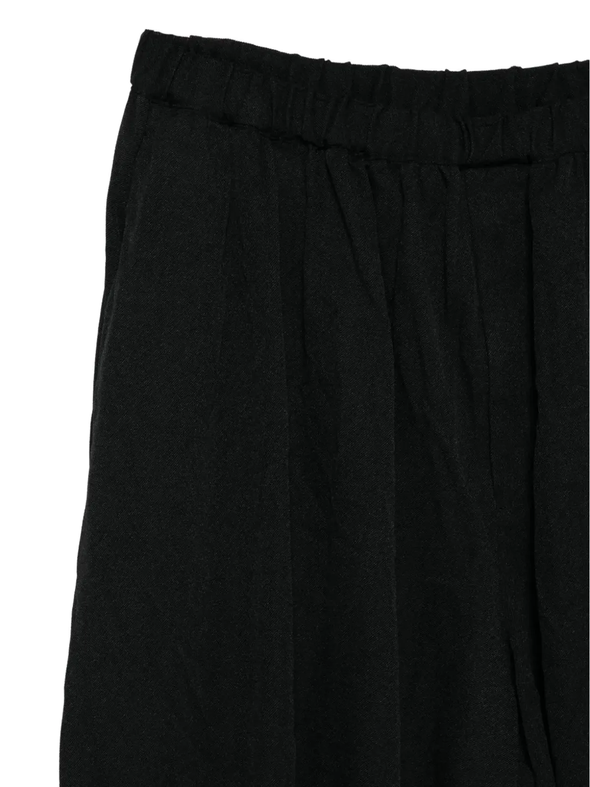 Black Comme Des Garçons プリーツディテールパンツ - 画像3