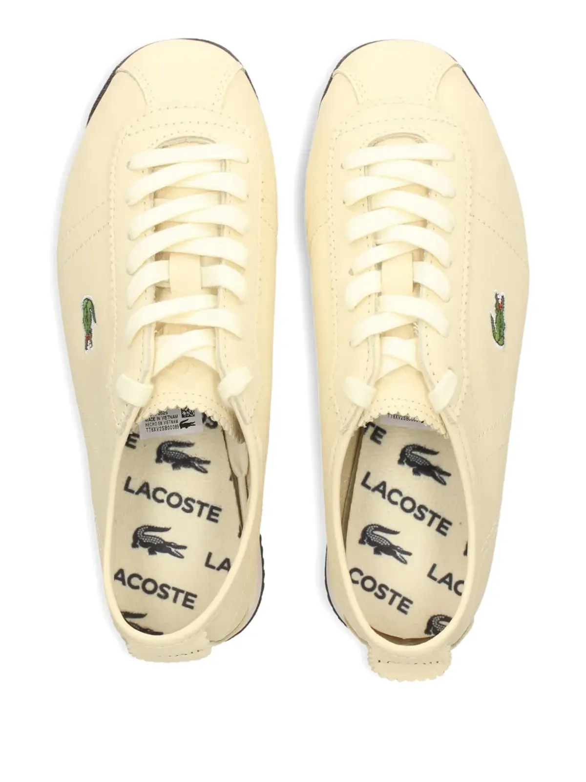 Lacoste Club-Low leather sneakers - White - 画像3