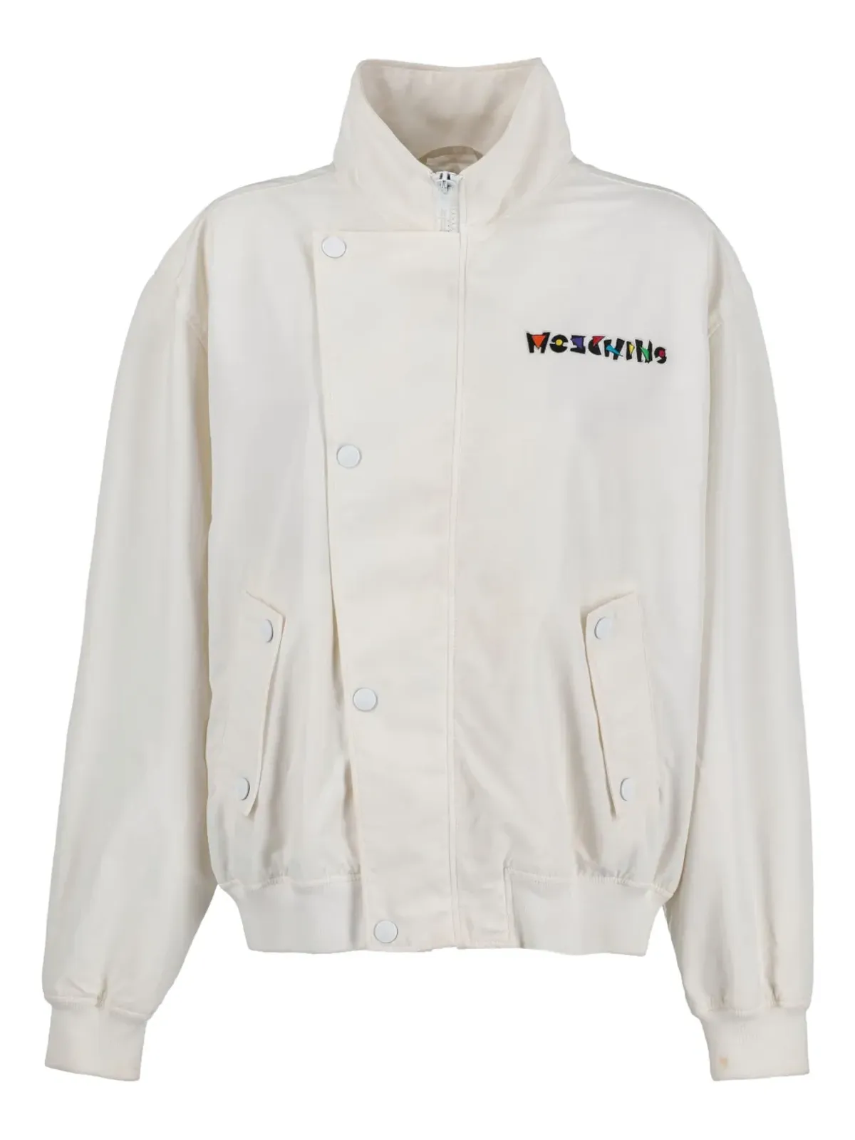 Moschino Pre-Owned ロゴアップリケ ボンバージャケット - 画像1
