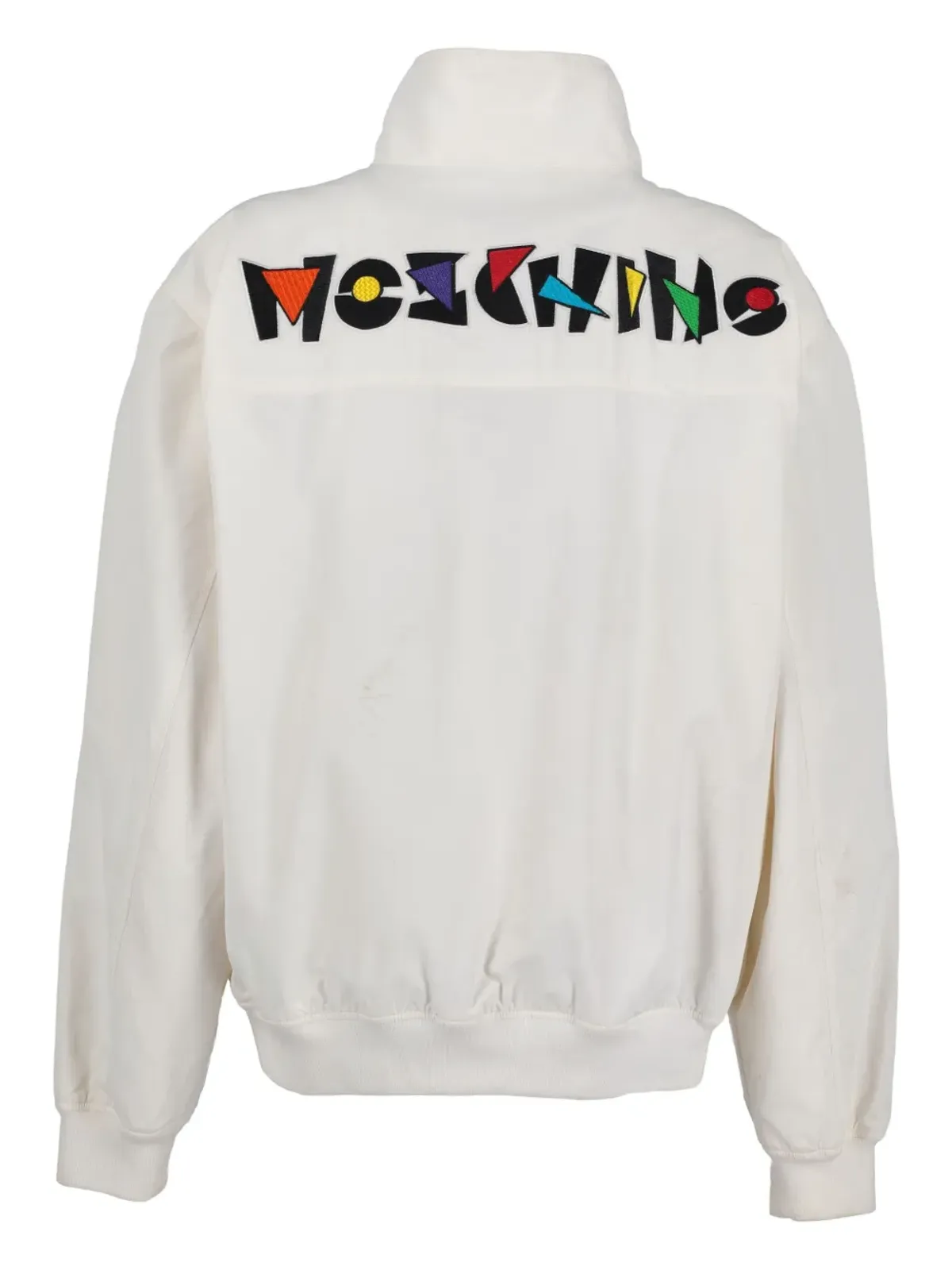 Moschino Pre-Owned ロゴアップリケ ボンバージャケット - 画像2