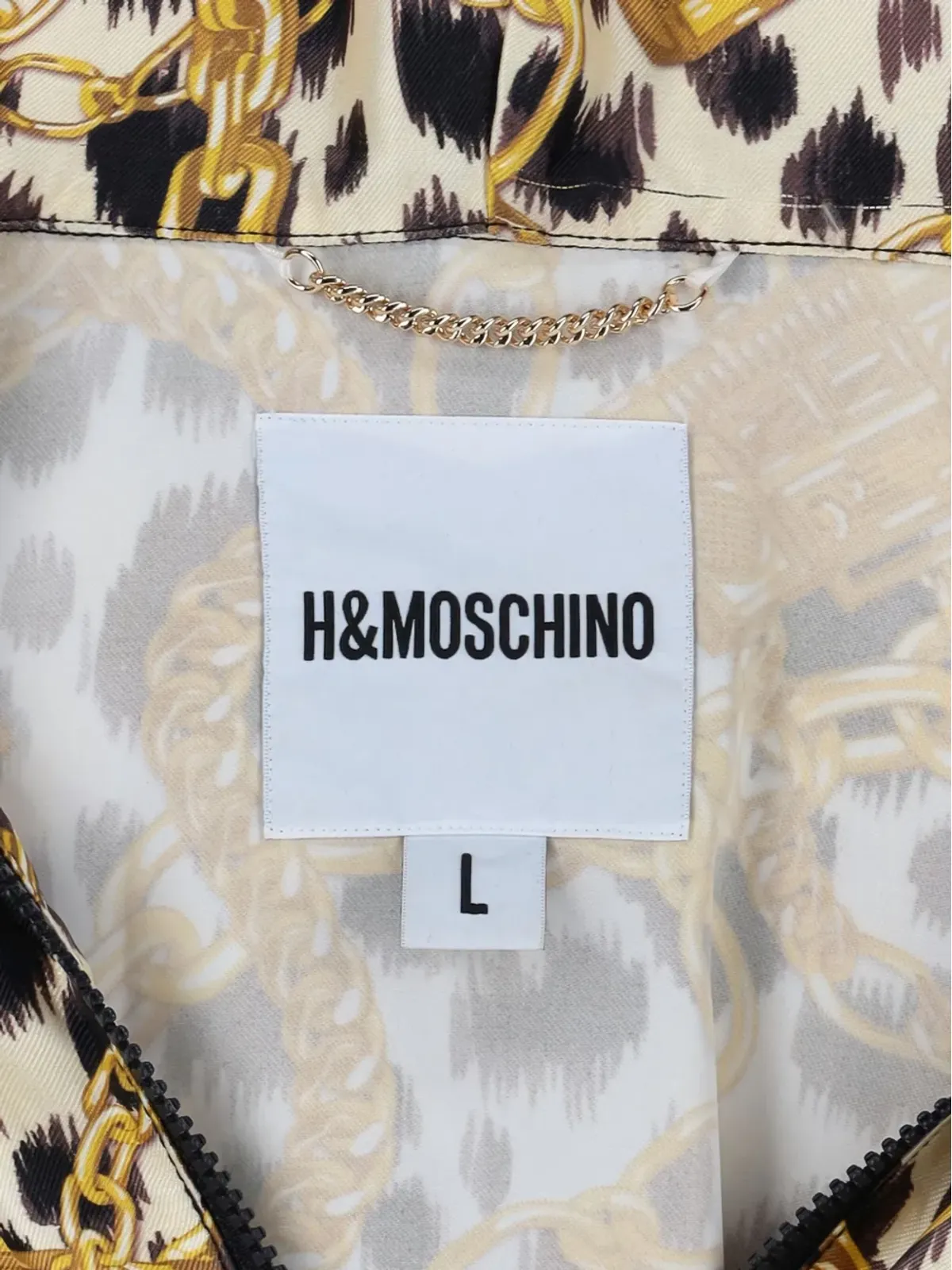 Moschino Pre-Owned チェーンプリントジャケット - 画像3