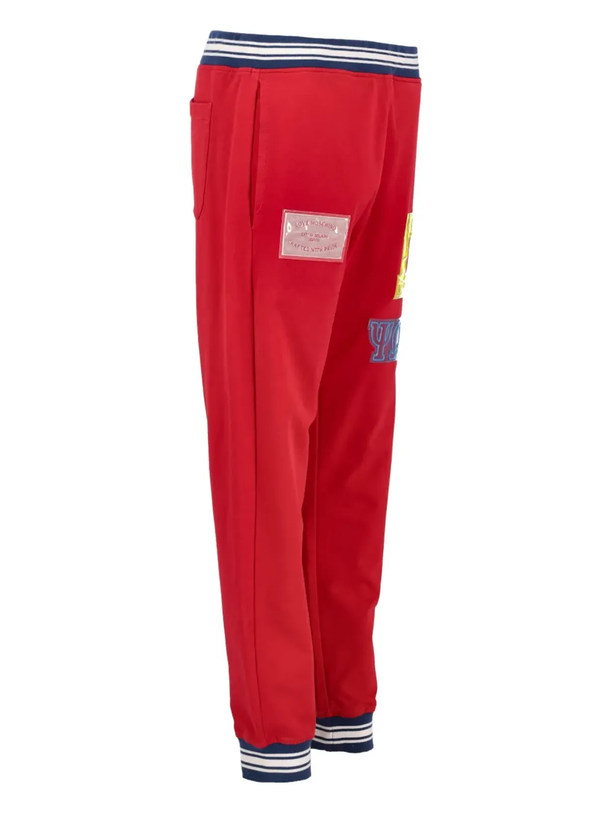 Moschino Pre-Owned ロゴパッチ・トラックパンツ - 画像3
