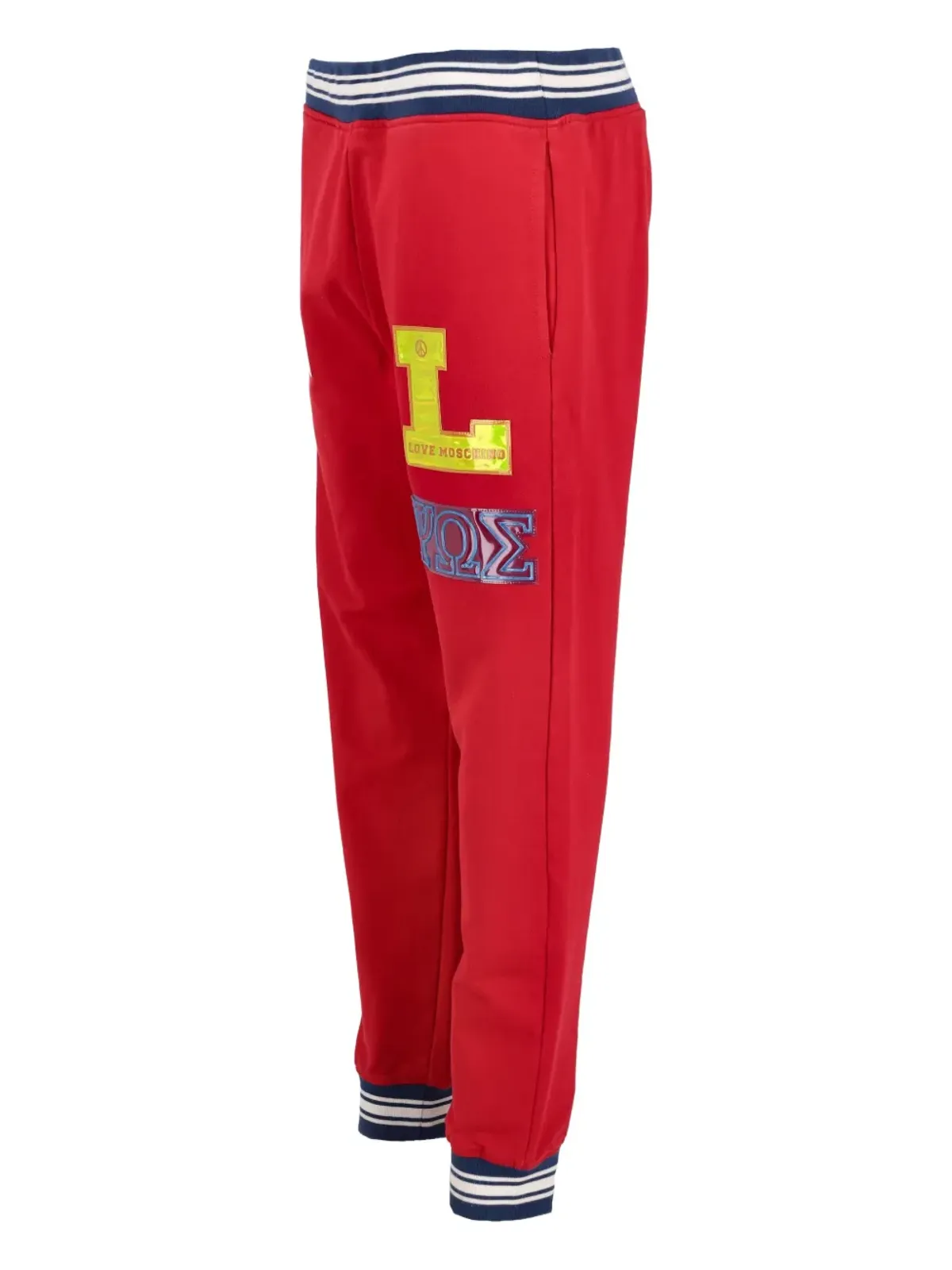 Moschino Pre-Owned ロゴパッチ・トラックパンツ - 画像4