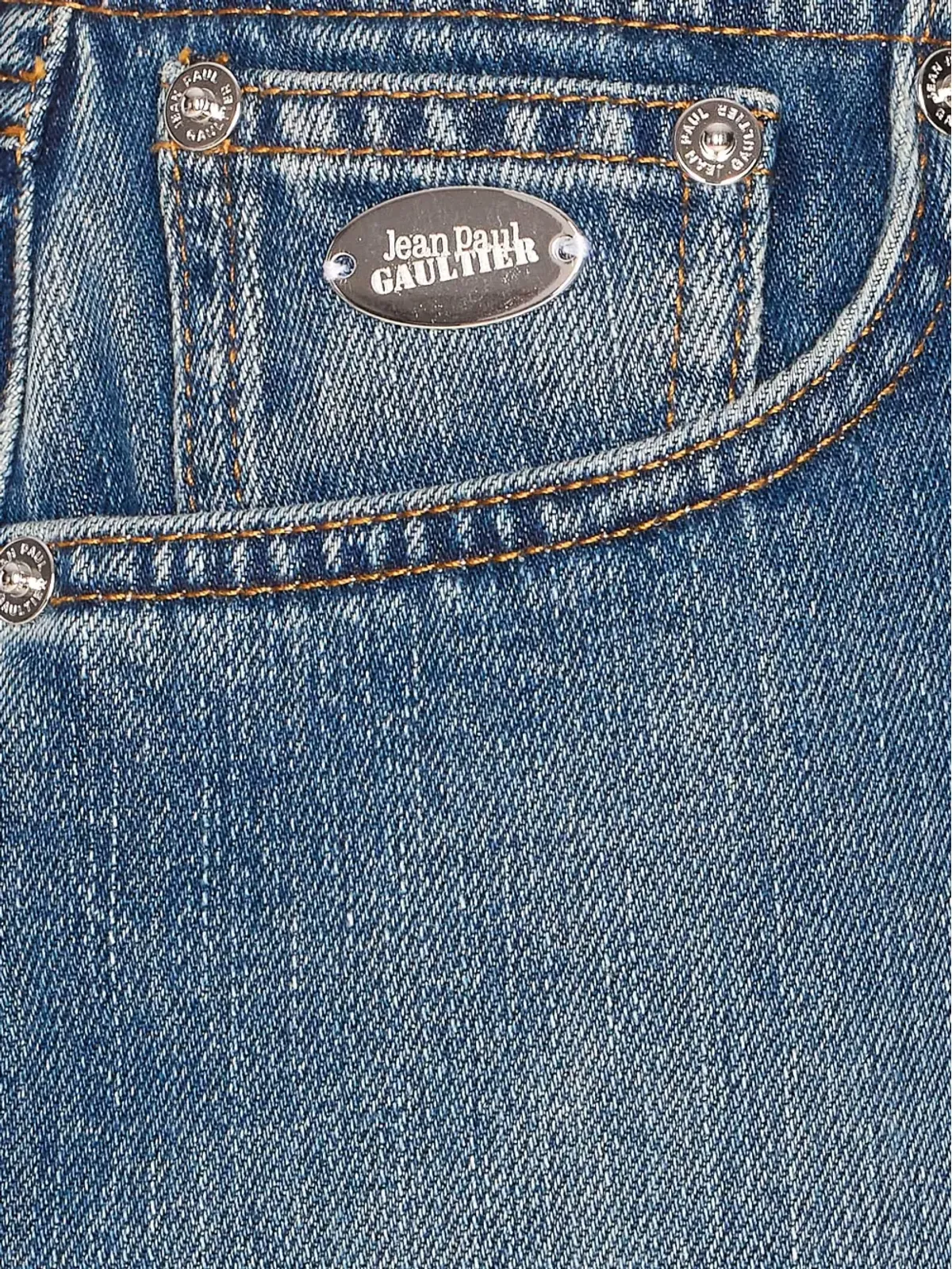 Jean Paul Gaultier ジップディテール デニムミニスカート - 画像3