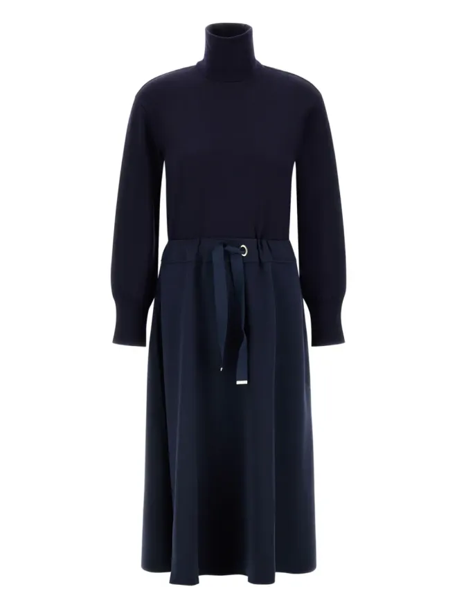 Herno Herno turtleneck drawstring-waist midi dressの商品画像