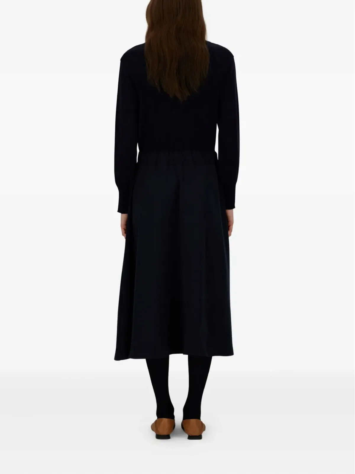 Herno turtleneck drawstring-waist midi dress - 画像3