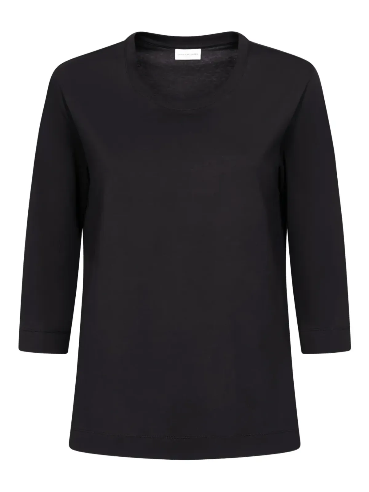 DRIES VAN NOTEN 3/4袖 コットンTシャツ - Black - 画像1