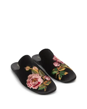 DRIES VAN NOTEN 花柄刺繍ミュール - Black - サムネイル2