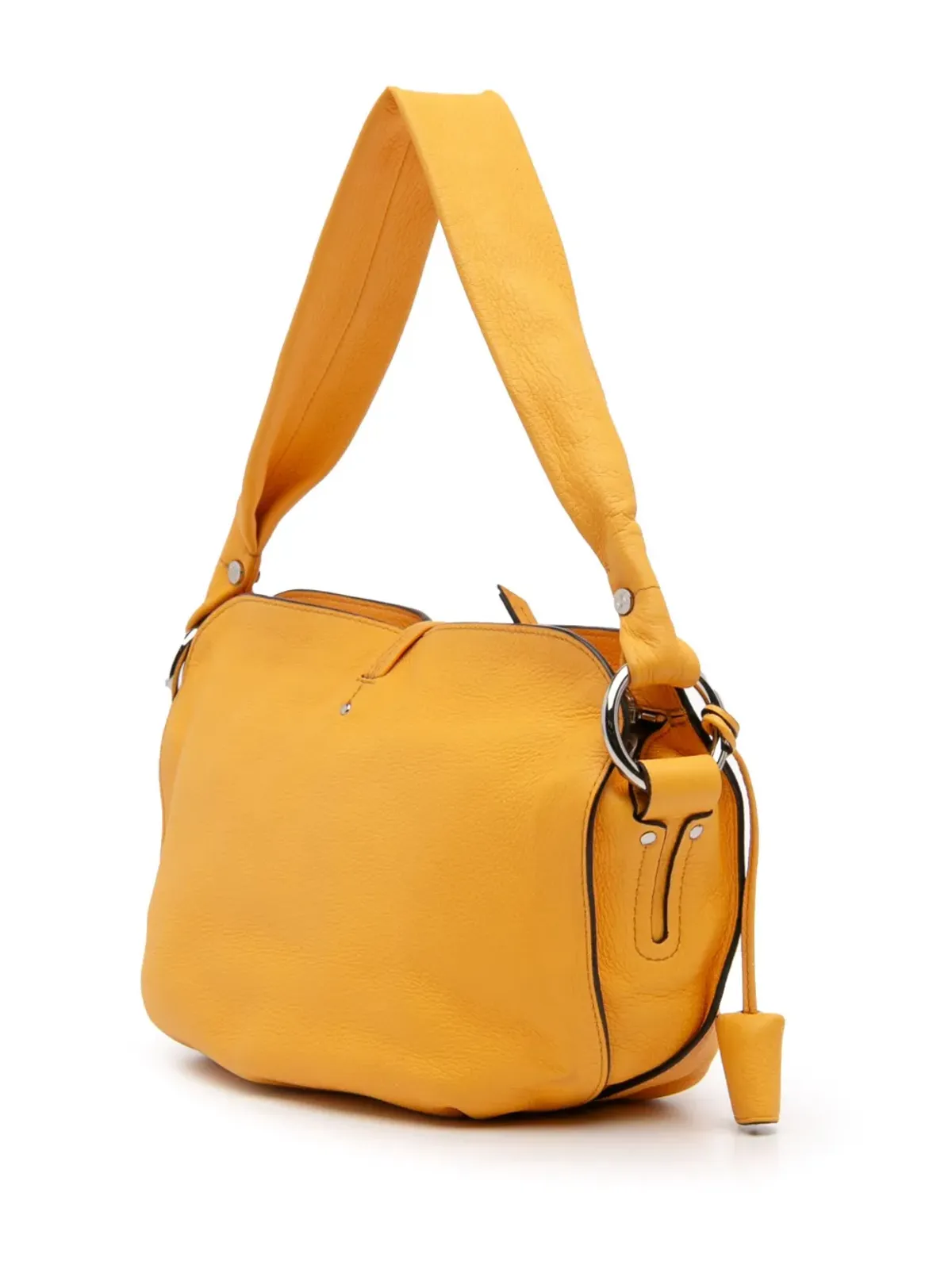 Celine Pre-Owned 2008 Leather Bittersweet Hobo shoulder bag - Yellow - 画像3