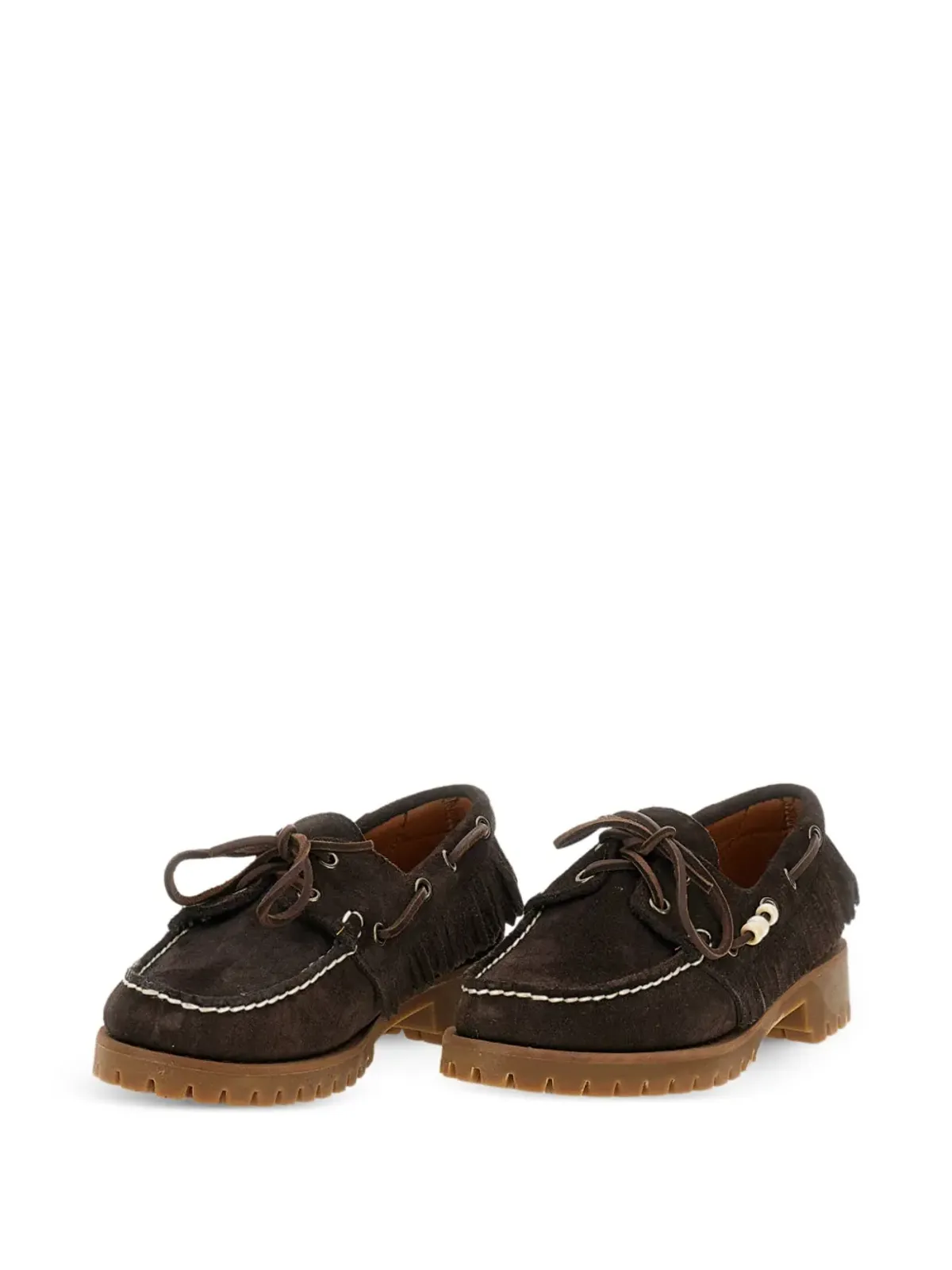 Sebago フリンジ付きボートシューズ - 画像2