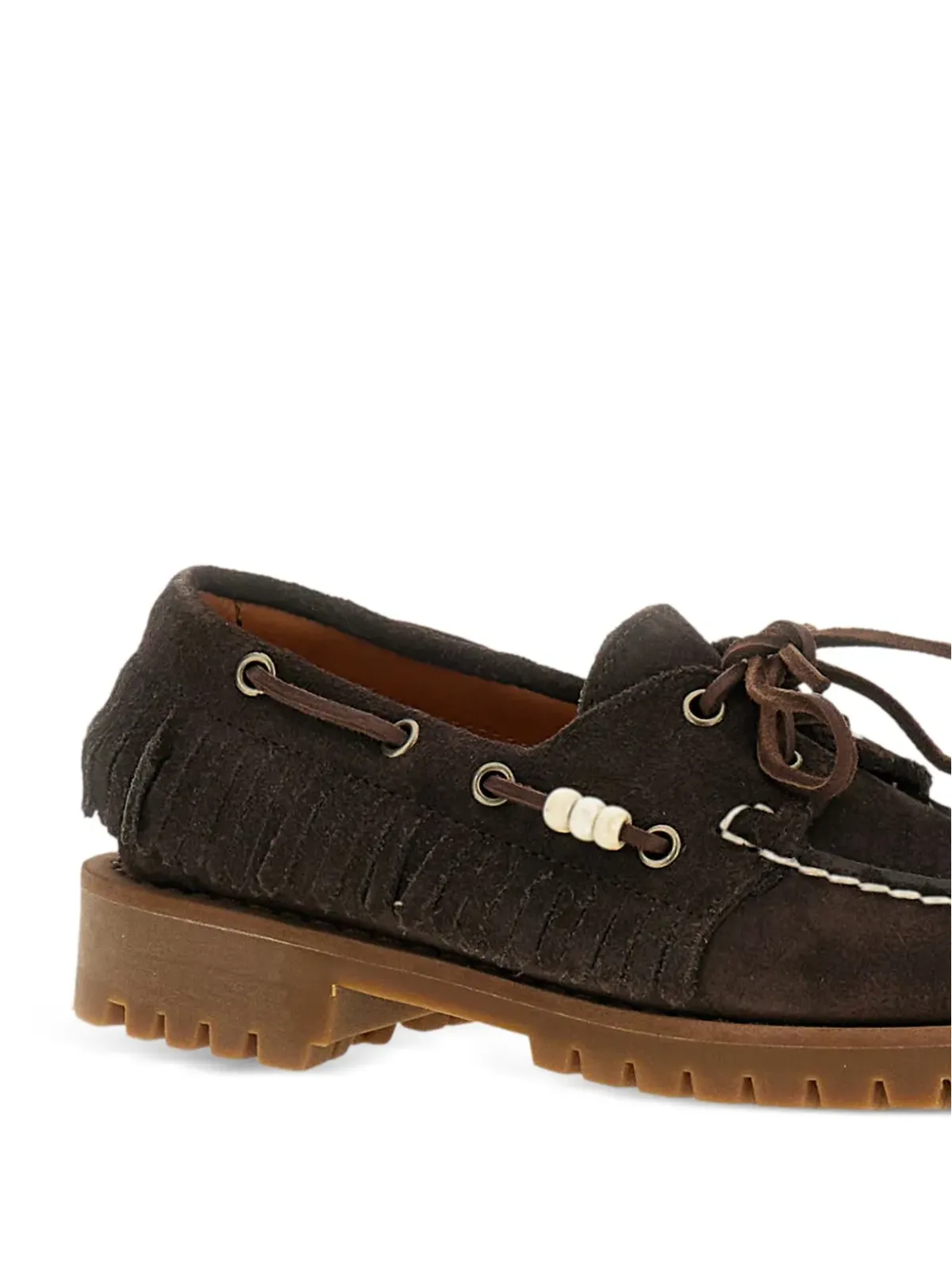 Sebago フリンジ付きボートシューズ - 画像4