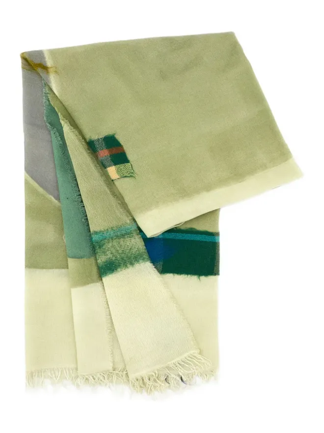 Exquisite J Exquisite J graphic-pattern fringed scarfの商品画像
