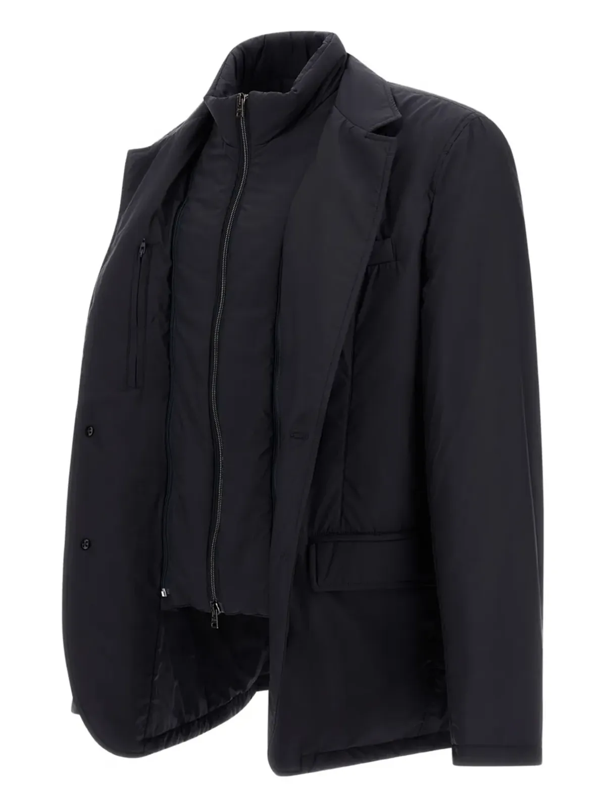 Herno Inã Ecoage two-button jacket - Blue - 画像5
