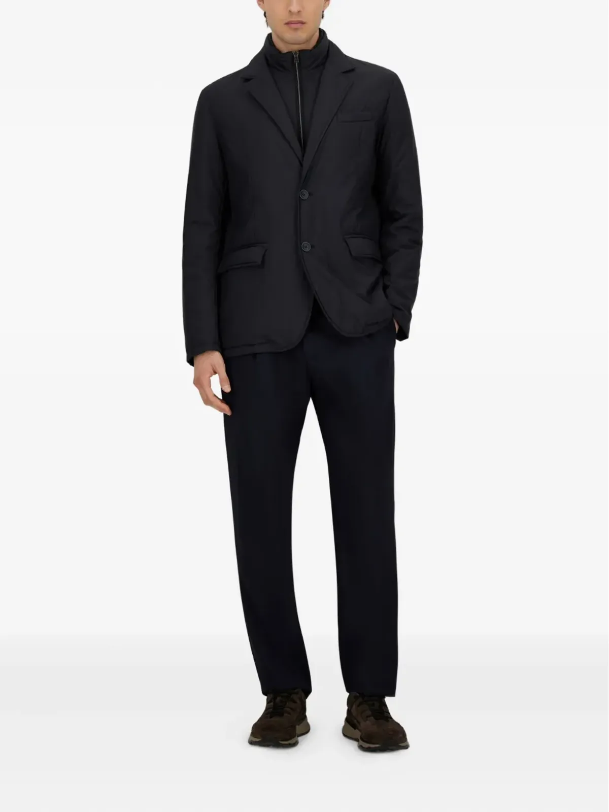 Herno Inã Ecoage two-button jacket - Blue - 画像2