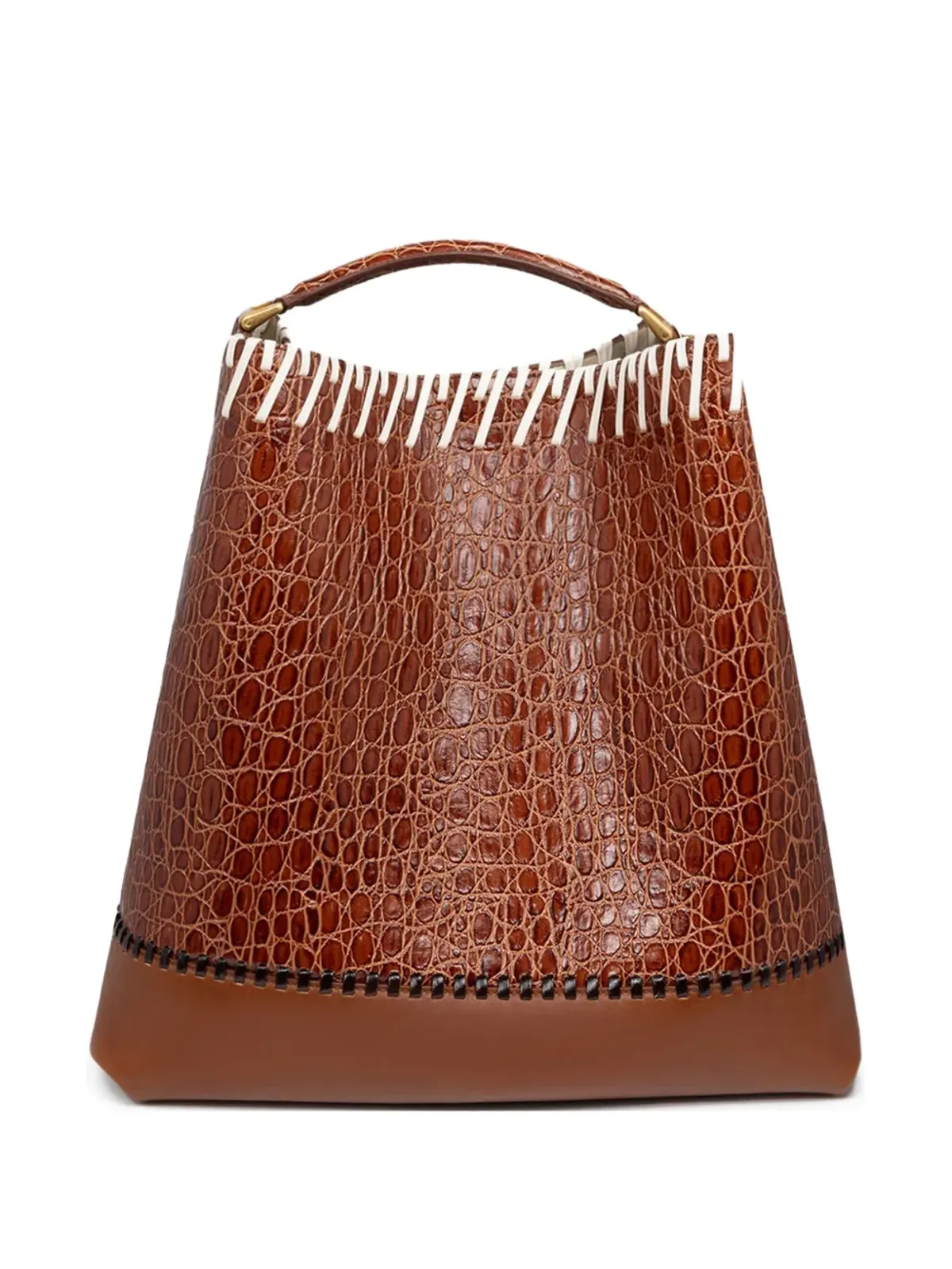 DRIES VAN NOTEN leather bucket bag - 画像1