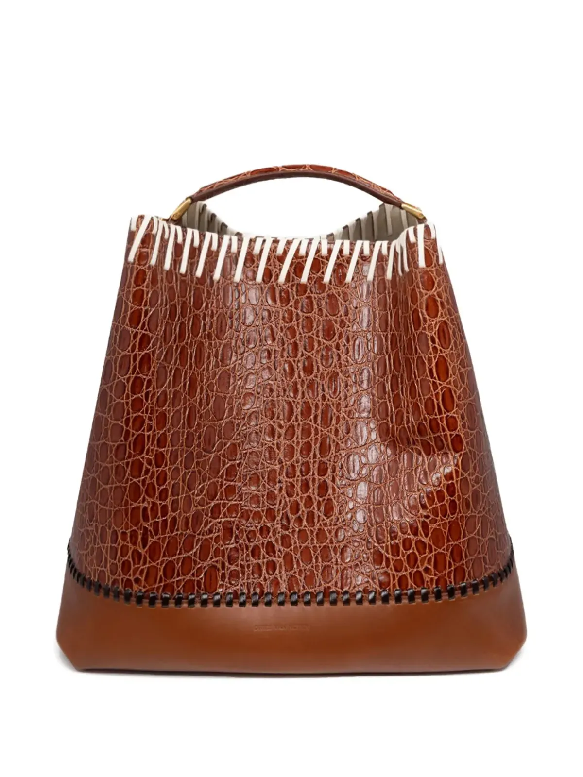 DRIES VAN NOTEN leather bucket bag - 画像2