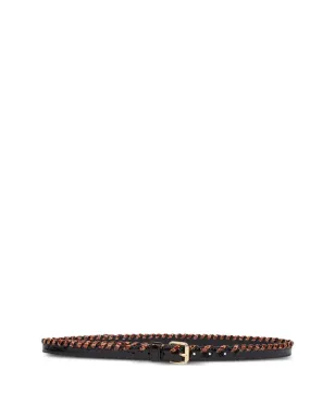 DRIES VAN NOTEN 編み込み装飾レザーベルト - サムネイル1
