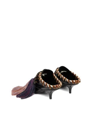 DRIES VAN NOTEN 60mm タッセル付きミュール（ブラウン） - サムネイル3