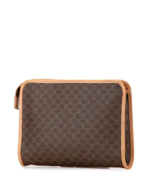 Celine ビンテージ Macadam coated canvas クラッチバッグ - ブラウン - サムネイル3
