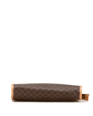 Celine ビンテージ Macadam coated canvas クラッチバッグ - ブラウン - サムネイル4