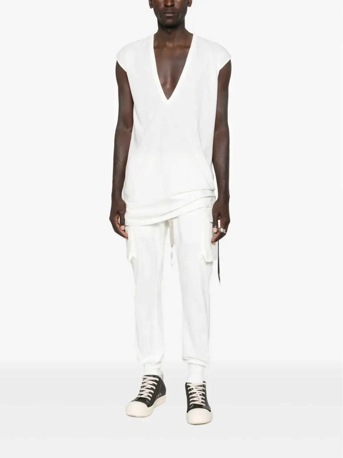 Rick Owens DRKSHDW マストドンカットカーゴパンツ - 画像2
