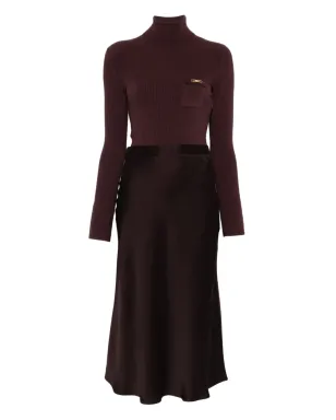 Elisabetta Franchi リブニット タートルネック ドレス - サムネイル1