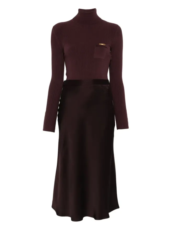 Elisabetta Franchi Elisabetta Franchi リブニット タートルネック ドレスの商品画像