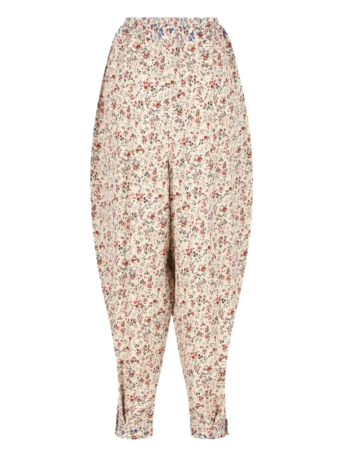 Loro Piana エモン 花柄プリント プリーツパンツ - 画像1