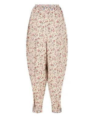 Loro Piana エモン 花柄プリント プリーツパンツ - サムネイル1