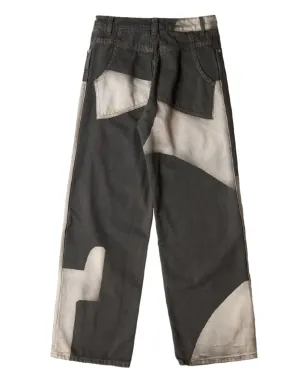 Eckhaus Latta パッチワーク ワイドレッグジーンズ - サムネイル2