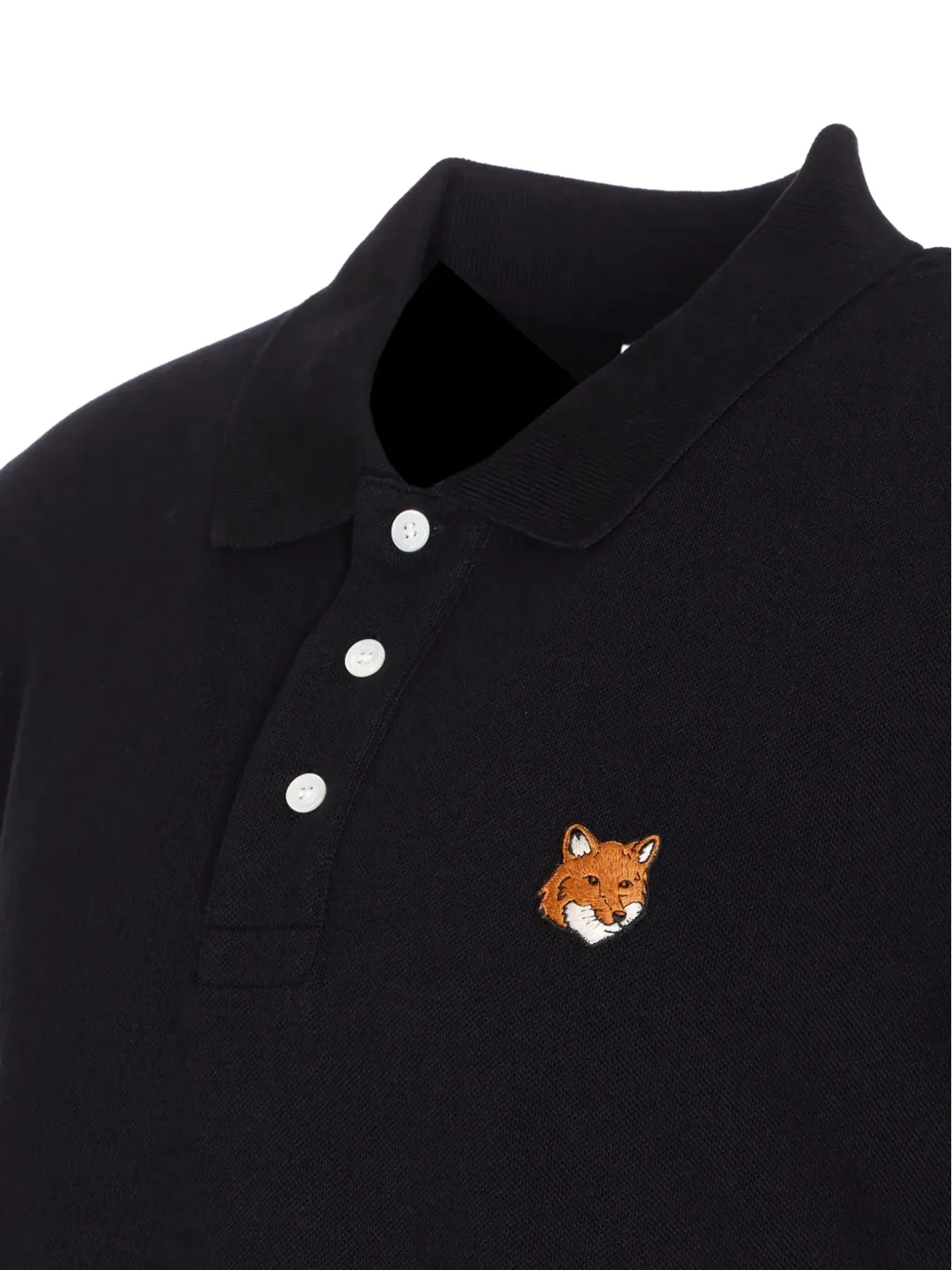 Maison Kitsuné 刺繍入り半袖ポロシャツ - 画像3