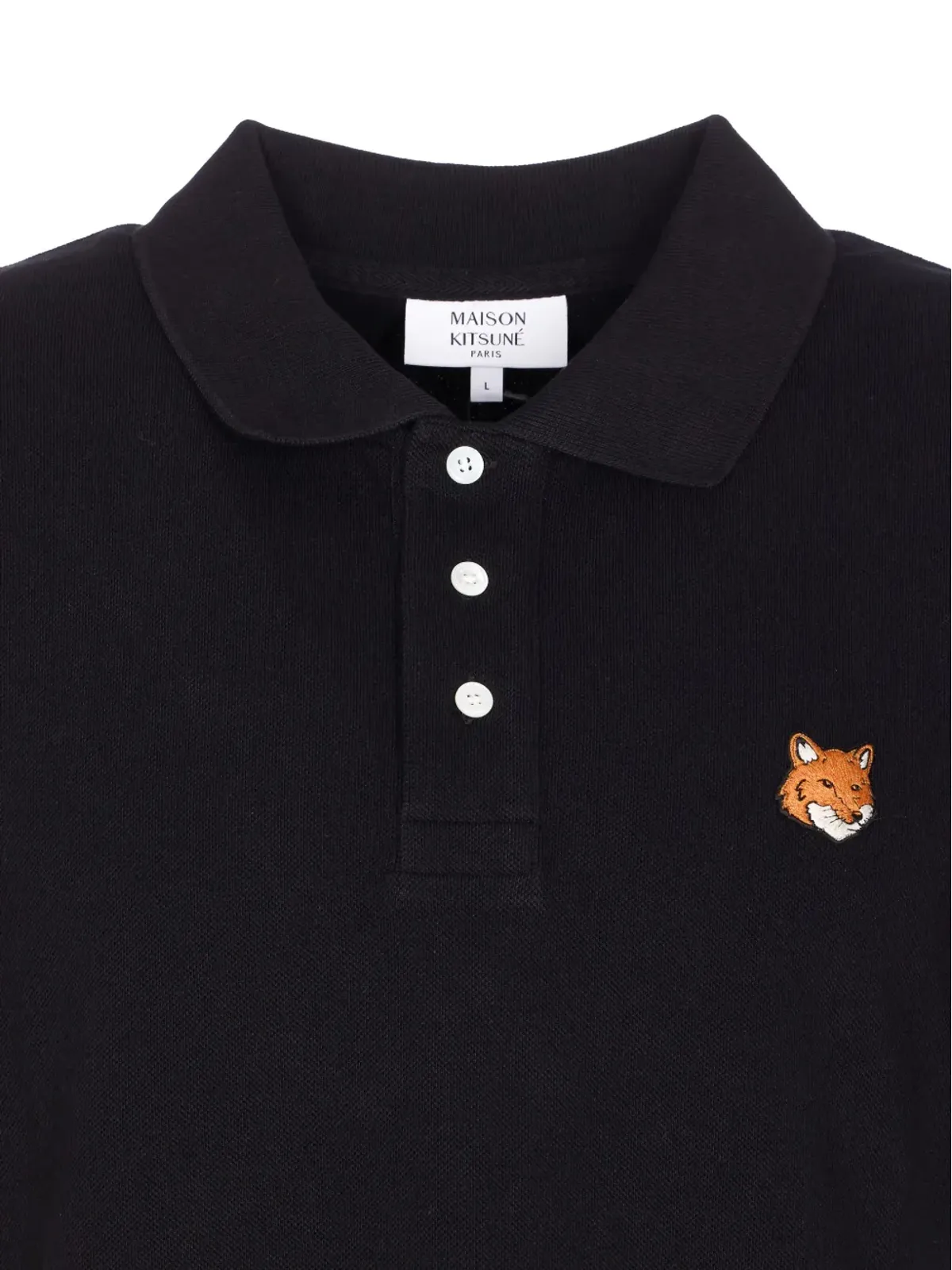 Maison Kitsuné 刺繍入り半袖ポロシャツ - 画像4