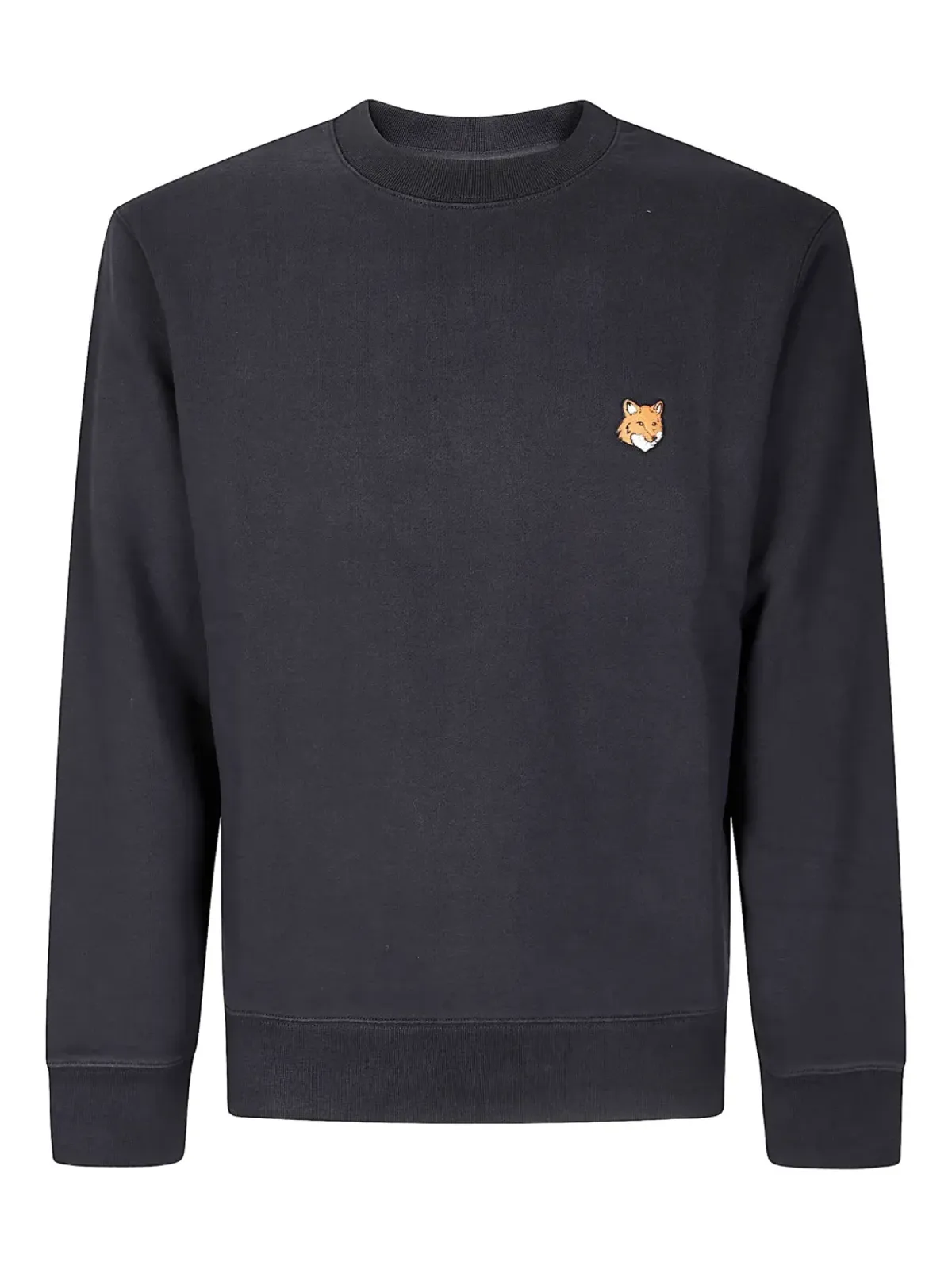 Maison Kitsuné Fox Headモチーフ コットン スウェットシャツ - ブラック - 画像1