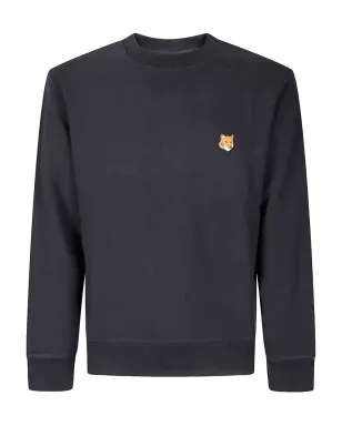 Maison Kitsuné Fox Headモチーフ コットン スウェットシャツ - ブラック - サムネイル1