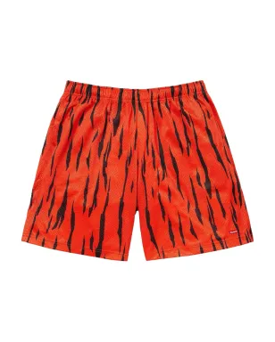 Supreme タイガーストライプ メッシュショーツ - レッド - サムネイル1