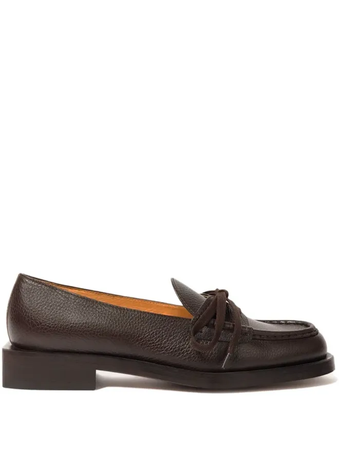 JACQUEMUS Jacquemus Marino leather loafers - Brownの商品画像