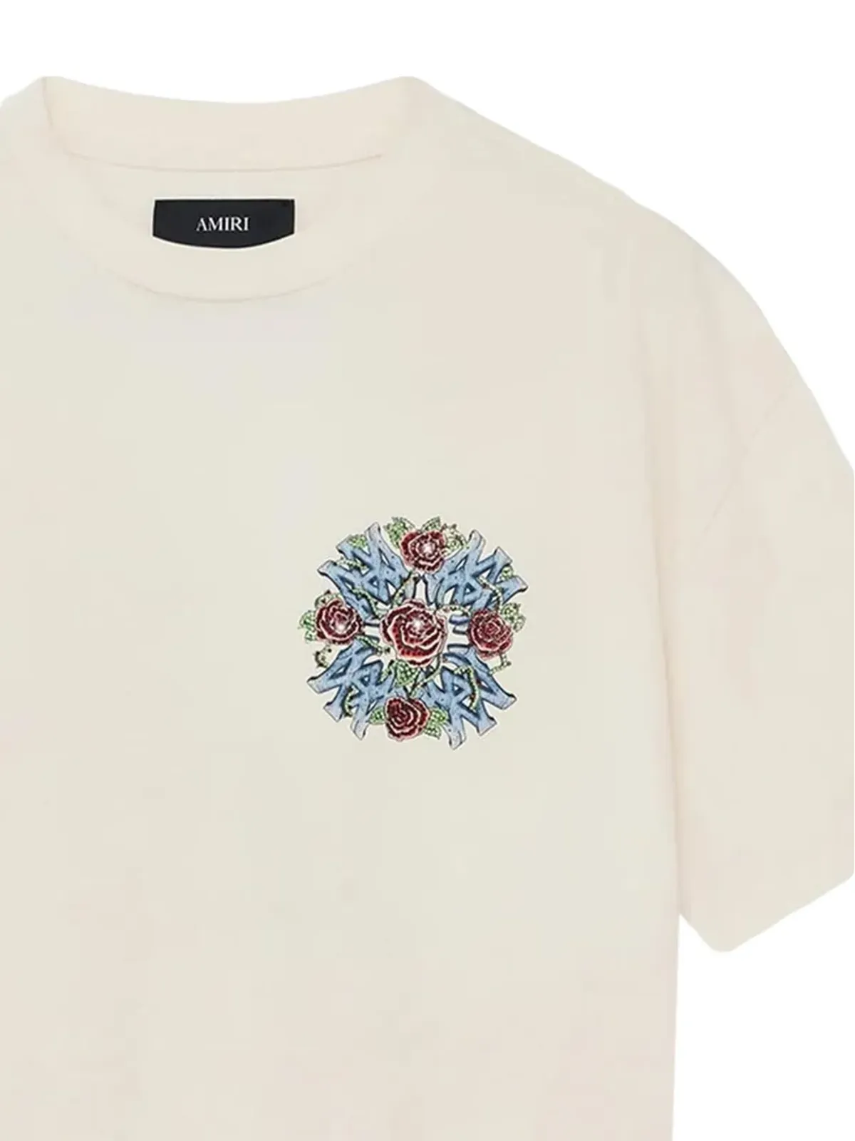 AMIRI ローズ刺繍のTシャツ - 画像2
