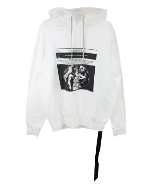 Rick Owens DRKSHDW ドローストリング グラフィックプリント パーカー - サムネイル1