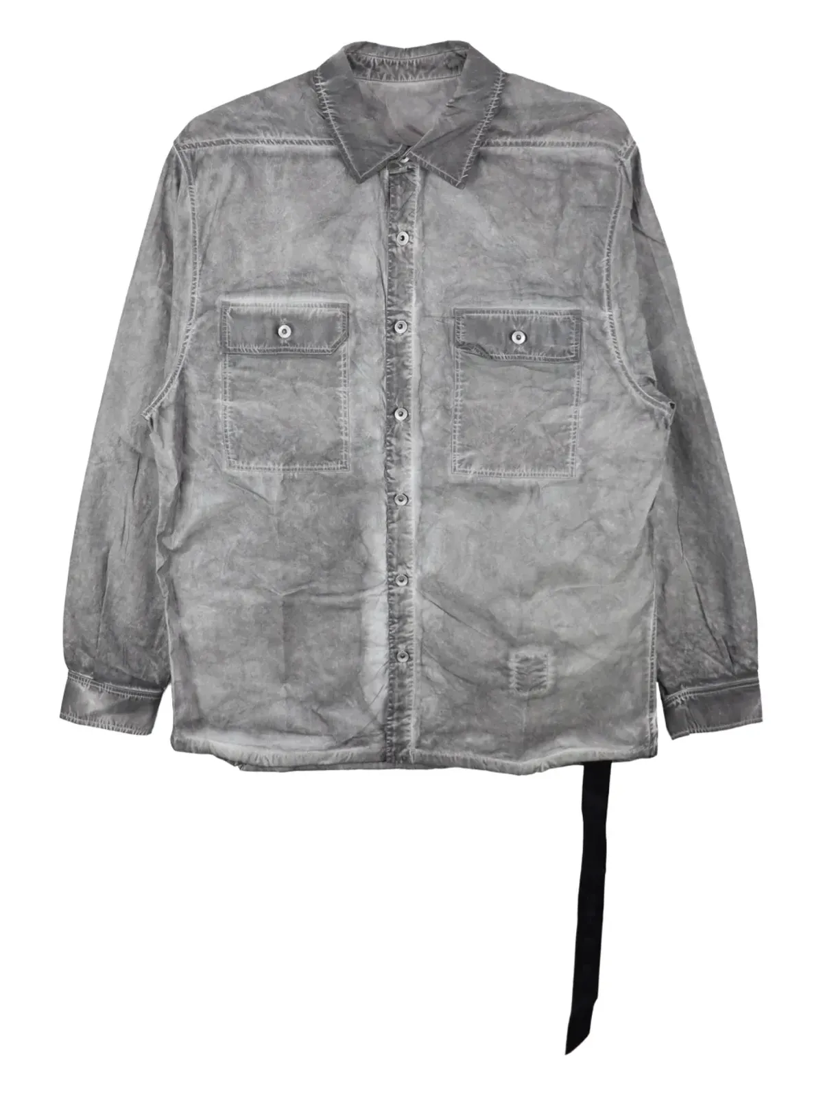 Rick Owens DRKSHDW ジャンボ ダブルポケット コットン シャツ - 画像1