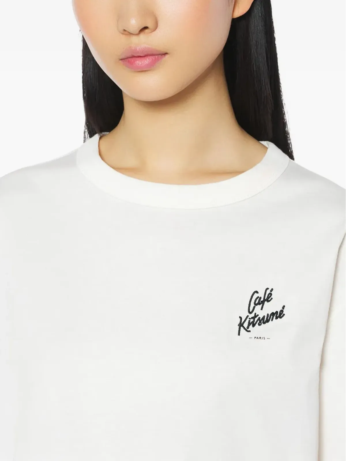 CAFÉ KITSUNÉ 刺繍ロゴ入りTシャツ - 画像4