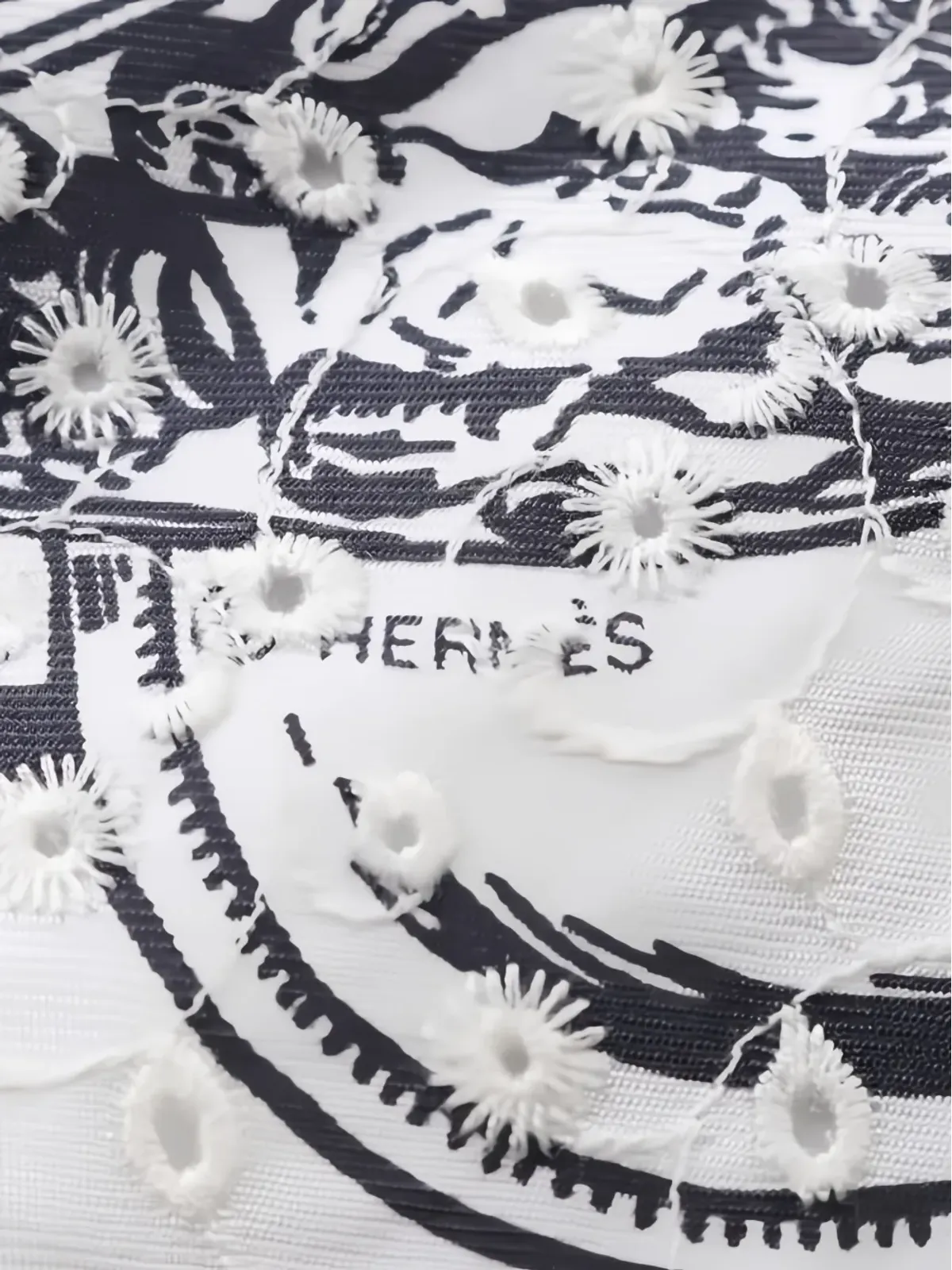 Hermès Pre-Owned 1920 Brides de Gala スカーフ - ホワイト - 画像3