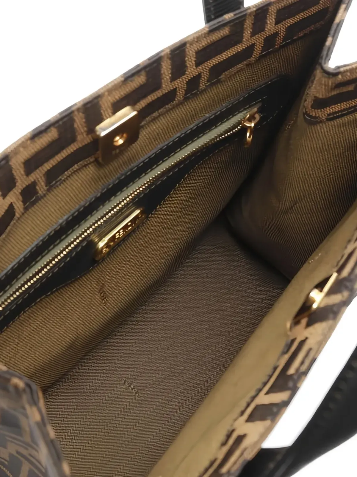 Fendi Pre-Owned Zucca キャンバス ツーウェイ ハンドバッグ - ブラウン - 画像5