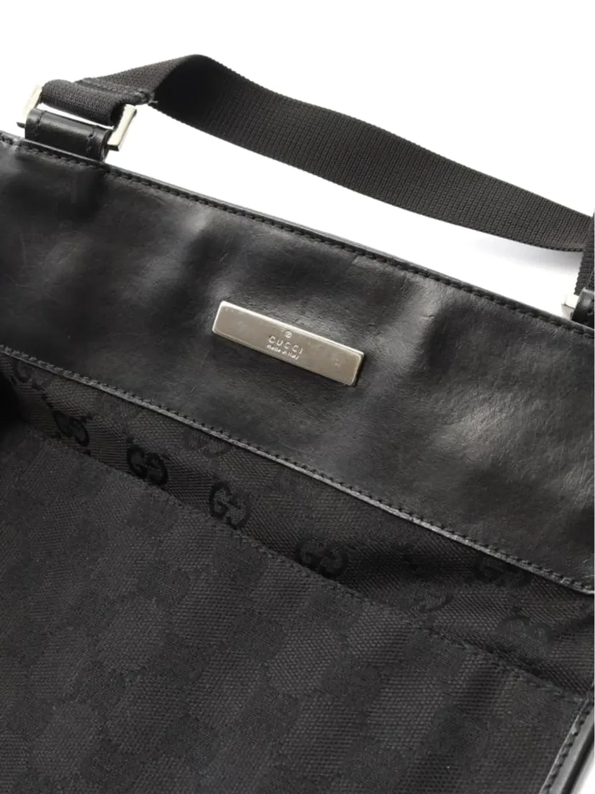Gucci ビンテージ GGモノグラムキャンバスショルダーバッグ - 画像3