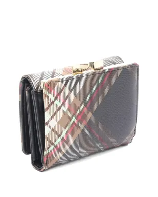 Vivienne Westwood Pre-Owned Small Frame plaid Orb wallet - Brown - サムネイル2