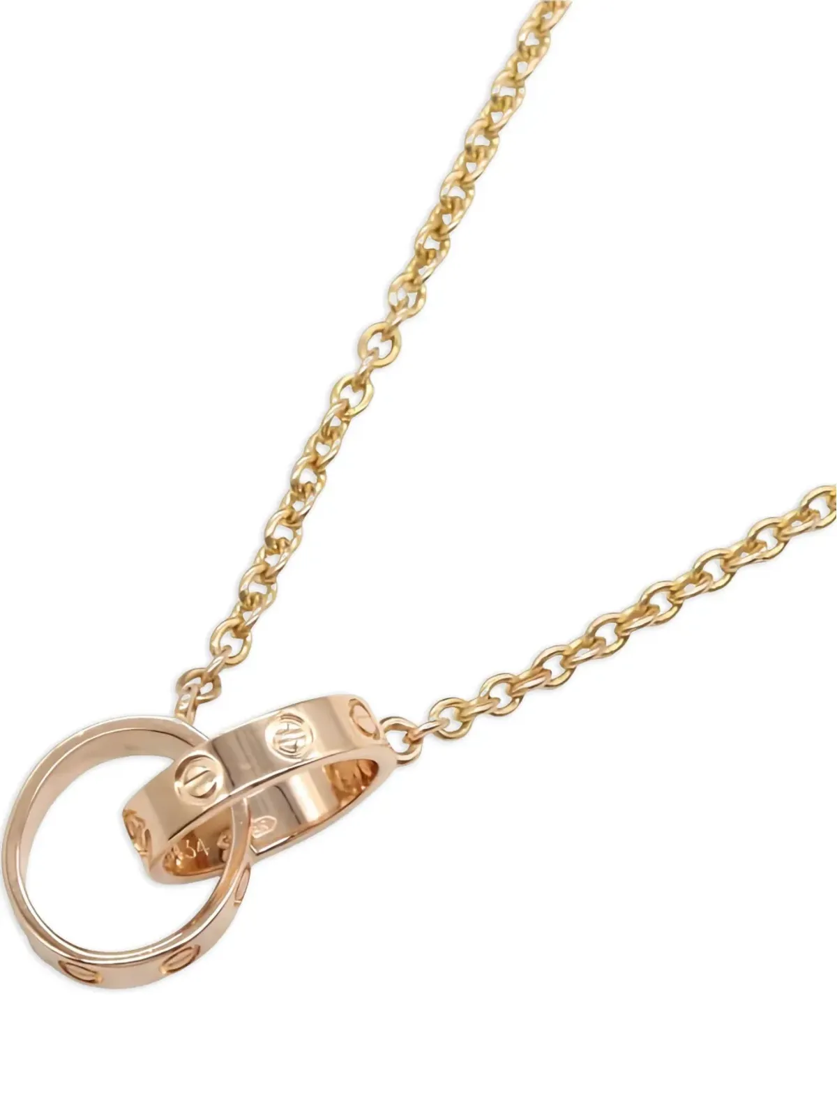 Cartier Baby Love ダブルサークル ペンダント ネックレス ビンテージ - 画像1